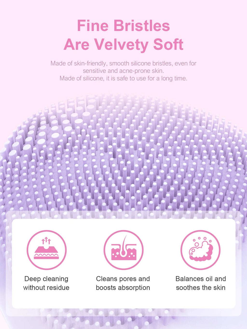 Nerovella PureGlow™ Sonic Facial Cleansing Brush