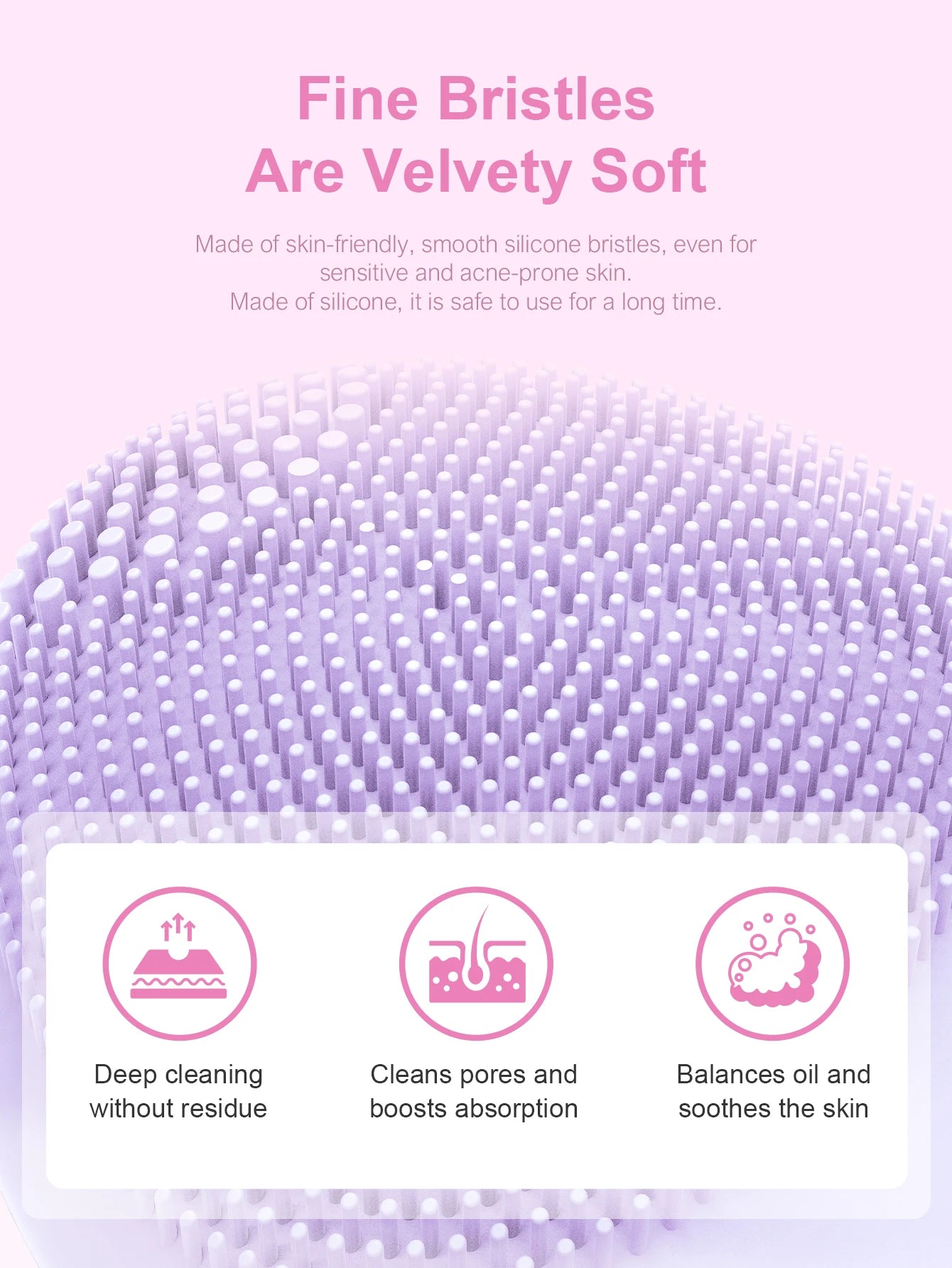 Nerovella PureGlow™ Sonic Facial Cleansing Brush