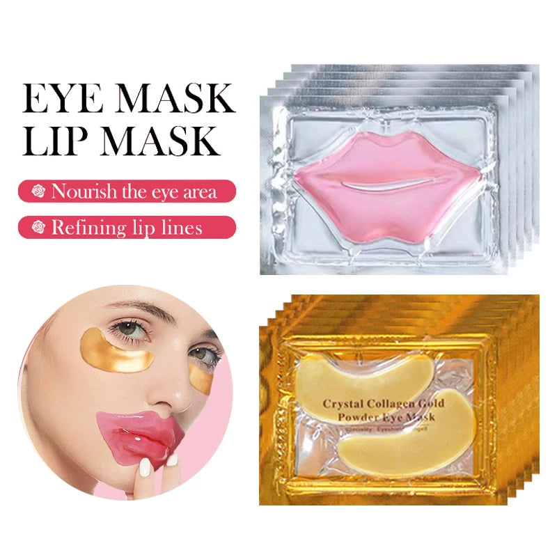 Nerovella Golden Collagen Eye + Lip Mask Set