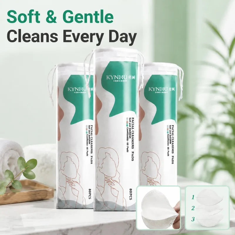 Nerovella Reusable Facial Cleansing Pads 80pc