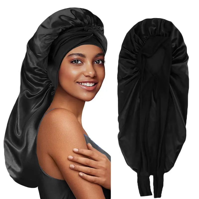 Nerovella SatinShield™ Long Hair Sleep Bonnet